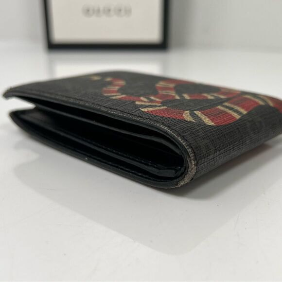 Mens Gucci Wallet Bifold GG Supreme Kingsnake Print (Pre-Owned / Used) - Picture 2 of 10
